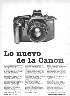 Fotografía: Canon EOS 630 - Agosto 1989