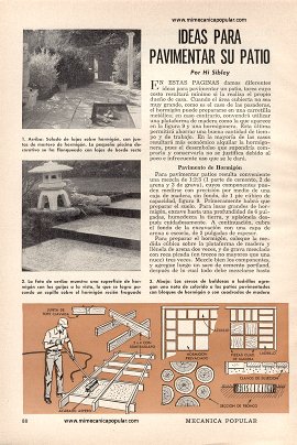 Ideas para pavimentar su patio - Diciembre 1956