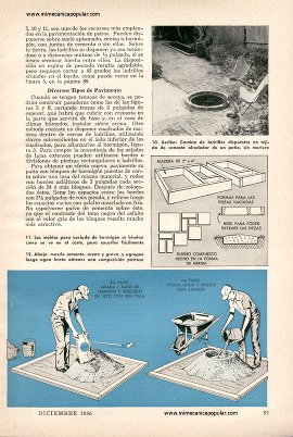 Ideas para pavimentar su patio - Diciembre 1956