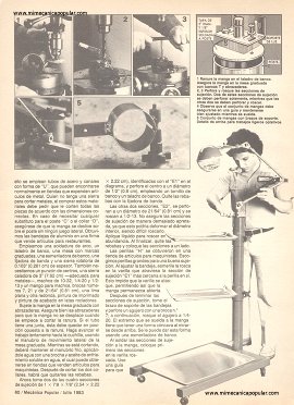 Mesa-Carretilla auxiliar para el taller - Julio 1983