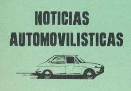 Noticias Automovilísticas - Septiembre 1974