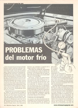 Problemas del motor frío - Abril 1986