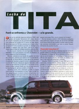 Lucha de TITANES - Chevrolet Suburban LT - Ford Excursion Limited - Mayo 2000