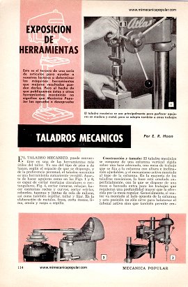 Taladros Mecánicos - Febrero 1959
