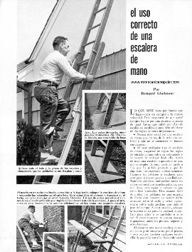 El uso correcto de una escalera de mano - Noviembre 1963