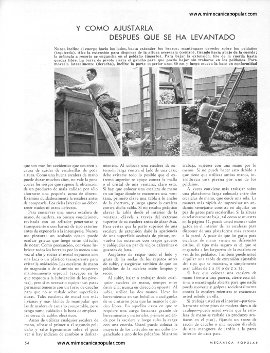 El uso correcto de una escalera de mano - Noviembre 1963