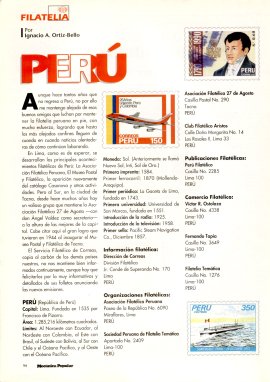 Filatelia - Perú - Por Ignacio A. Ortiz-Bello - Diciembre 1996
