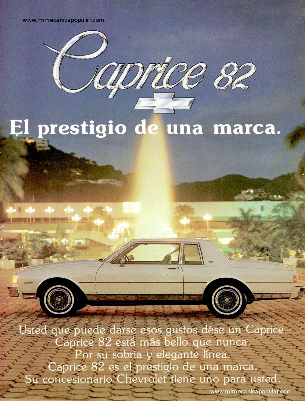 Publicidad - Caprice 82 - Octubre 1982