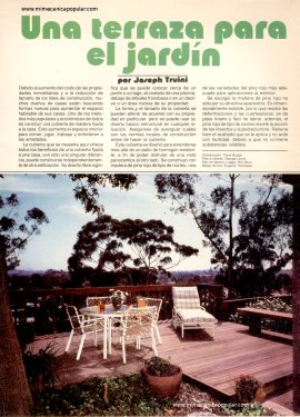 Una terraza para el jardín - Diciembre 1984