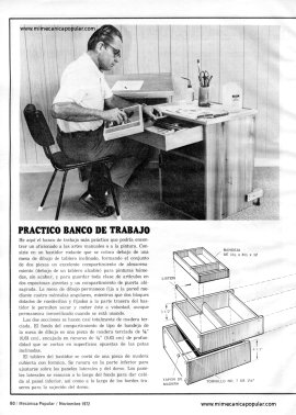 Práctico Banco de Trabajo - Noviembre 1972