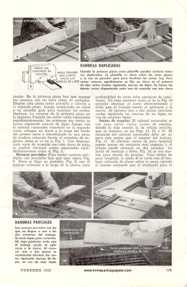 La Utilidad del CABEZAL RANURADOR - Febrero 1953