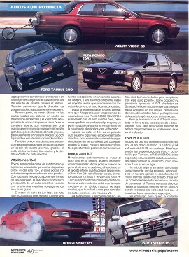 Autos con potencia - Noviembre 1992