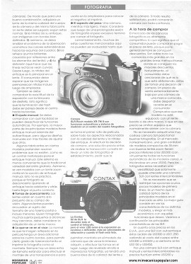 Fotografía: Ventajas de las cámaras automáticas - Abril 1994