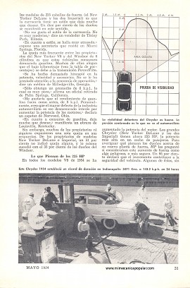 El Chrysler 54 visto por sus dueños - Mayo 1954