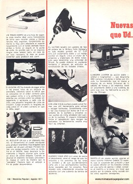 Conozca sus Herramientas - Agosto 1971