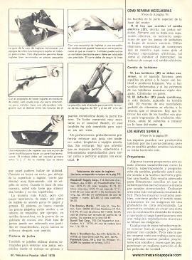 9 maneras de hacer cortes de inglete a mano - Abril 1978