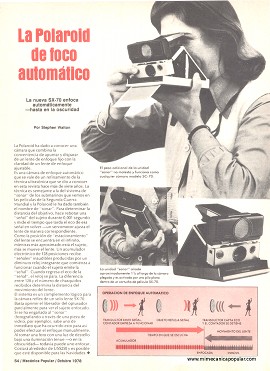 La Polaroid SX-70 de foco automático - Octubre 1978