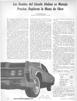 Informe de los dueños: Lincoln - Octubre 1966