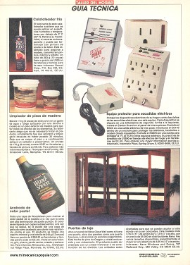 Novedades para el hogar - Noviembre 1990