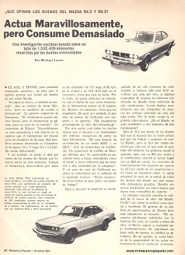 Informe de los dueños: Mazda RX-2 y RX-3 1973-1974 - Octubre 1974