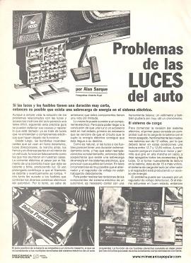 Problemas de las LUCES del auto - Abril 1989