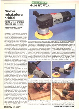 Rebajadora orbital Porter-Cable -Diciembre 1990