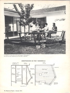 Haga una terraza descubierta para su casa - Octubre 1970