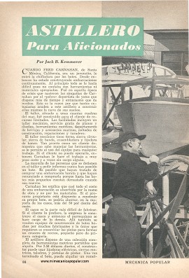 Astillero Para Aficionados - Noviembre 1952