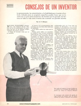 Consejos de un Inventor - Marzo 1967