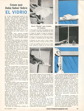 Cosas que debe saber sobre el vidrio - Diciembre 1967