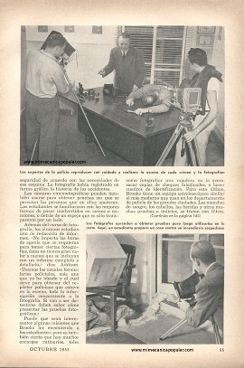 Escuela para Fotógrafos Policiacos - Octubre 1953