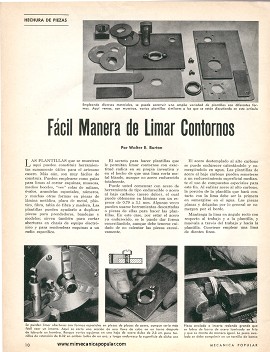 Fácil Manera de Limar Contornos - Marzo 1967