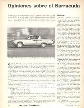 Informe de los dueños: Barracuda - Julio 1966