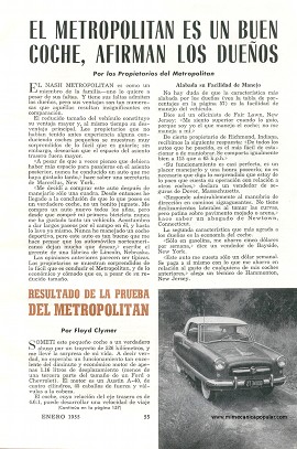Informe de los dueños: Nash Metropolitan - Enero 1955