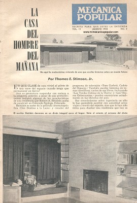 La Casa Del Hombre Del Mañana -Agosto 1952