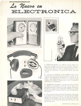 Lo Nuevo en Electrónica - Octubre 1962