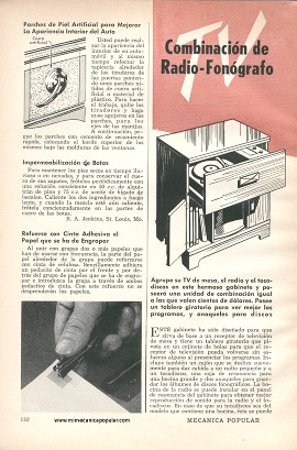 Gabinete Combinación de Radio-Fonógrafo - Marzo 1952