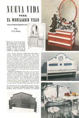 Nueva Vida Para el Mobiliario Viejo - Julio 1950