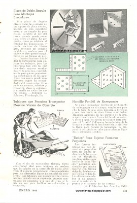 Placa de Doble Ángulo Para Montajes Irregulares en Torno Metal - Enero 1948