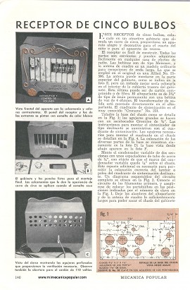 Receptor de cinco bulbos para el cuarto de recreo - Octubre 1950