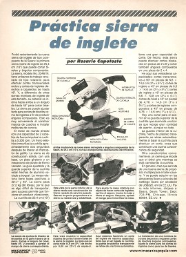 Práctica sierra de inglete - Enero 1989