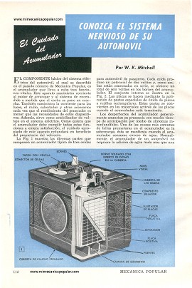 Conozca el Sistema Nervioso de su Auto - El Cuidado del Acumulador - Mayo 1952