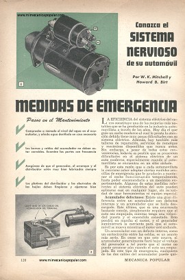Conozca el Sistema Nervioso de su Auto - Medidas de Emergencia - Diciembre 1952