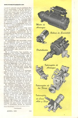 El Sistema Nervioso De Su Automóvil - Abril 1952