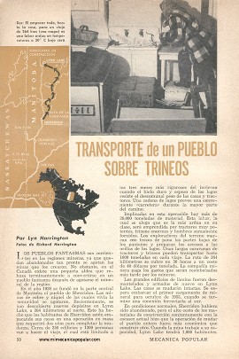Transporte de un Pueblo Sobre Trineos - Septiembre 1952