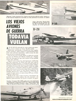 Los Viejos Aviones de Guerra Todavía Vuelan - Junio 1962