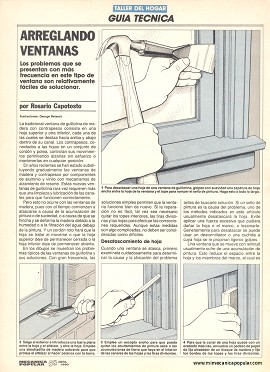 Arreglando Ventanas de Guillotina - Abril 1990