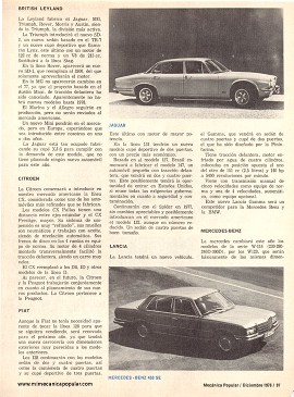 Los Autos Europeos del 77 - Diciembre 1976