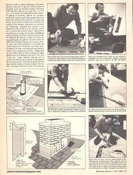 Cómo arreglar su techo de madera - Julio 1982