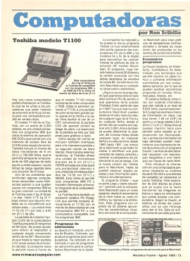 Computadoras - Agosto 1986
